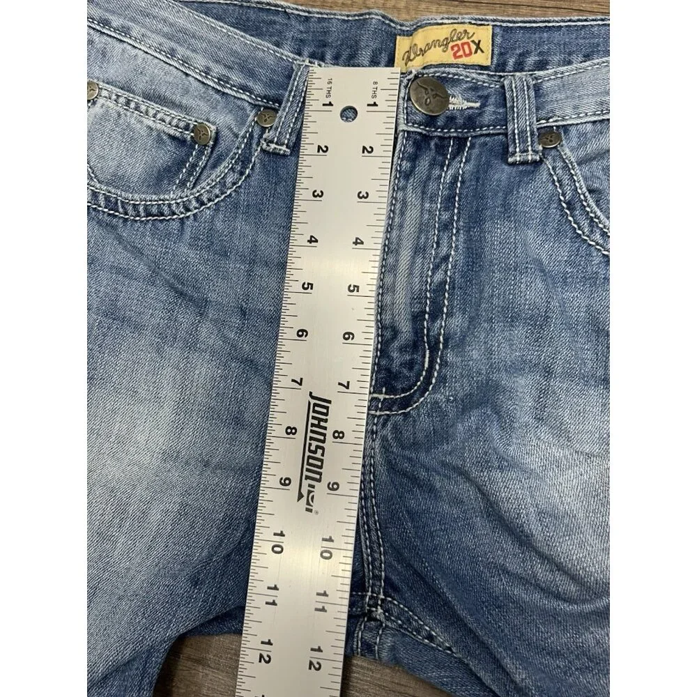Wrangler 20X Style 42 Vintage Boot Jeans Mens 33x36 (Fits 33x35) Blue Western